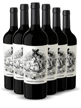 Vinho Mosquita Muerta Tinto Seco Argentina Cordero Con Piel de Lobo Cabernet Sauvignon 750ml - 6 Unidades
