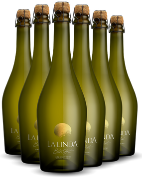 Espumante Luigi Bosca Branco Extra Brut Argentina La Linda Chardonnay, Semillon 750ml - 6 Unidades