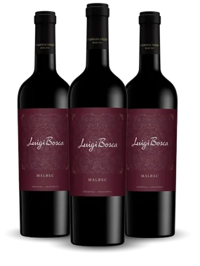 Vinho Luigi Bosca Tinto Seco Argentina Malbec 750ml - 3 Unidades