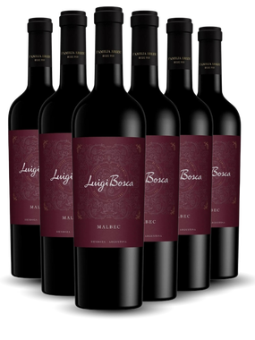 Vinho Luigi Bosca Tinto Seco Argentina Malbec 750ml - 6 Unidades