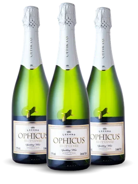 Espumante Bodegas Lozano Branco Brut Espanha Ophicus Airén, Sauvignon Blanc, Verdejo 750ml - 3 Unidades