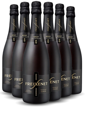 Espumante Freixenet Branco Brut Espanha Cordon Negro Macabeo, Parellada, Xarello 750ml - 6 Unidades