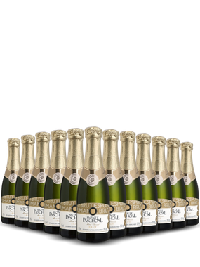 Espumante Monte Paschoal Branco Brut Brasil Chardonnay, Glera, Trebbiano 187ml - 12 Unidades