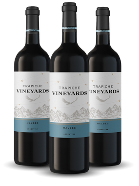 Vinho Trapiche Tinto Seco Argentina Vineyards Malbec 750ml - 3 Unidades
