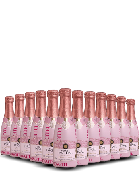Kit 12 Mini Espumantes Monte Paschoal Rosé - Cia do Vinho