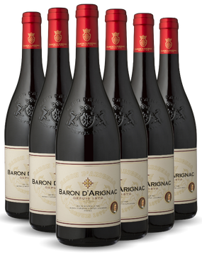 Vinho Baron D'arignac Tinto Seco França Carignan, Grenache 750ml - 6 Unidades
