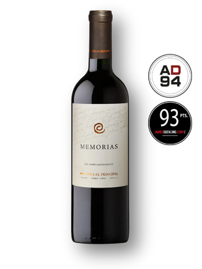 Vinho Viña El Principal Tinto Seco Chile Memorias Cabernet Franc, Cabernet Sauvignon, Petit Verdot 750ml