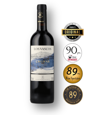 Vinho Viña Los Vascos Tinto Seco Chile Cromas Gran Reserva Carménère 750ml