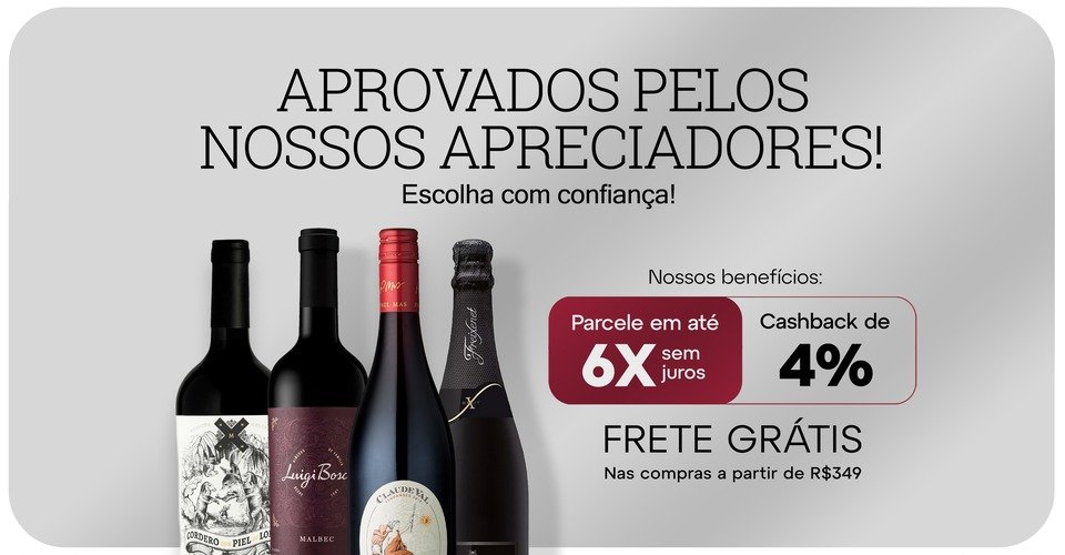 Mais vendidos — os vinhos e espumantes preferidos da Cia do Vinho