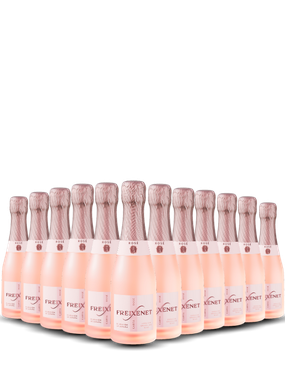 Espumante Freixenet Rosé Brut Espanha Cordon Rosado Grenache, Trepat 200ml - 12 Unidades