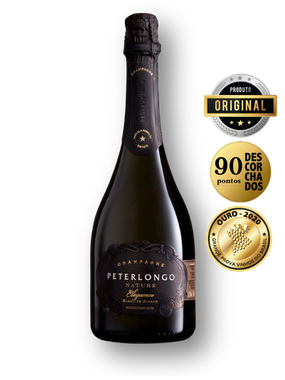 Espumante Peterlongo Branco Nature Brasil Champagne Elegance Chardonnay 750ml