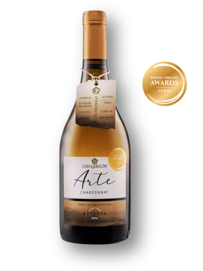 Vinho Casa Geraldo Branco Seco Brasil Arte Chardonnay 750ml