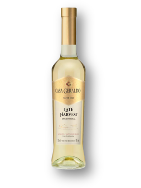Vinho Casa Geraldo Branco Suave Brasil Late Harvest Moscato, Sauvignon Blanc 375ml