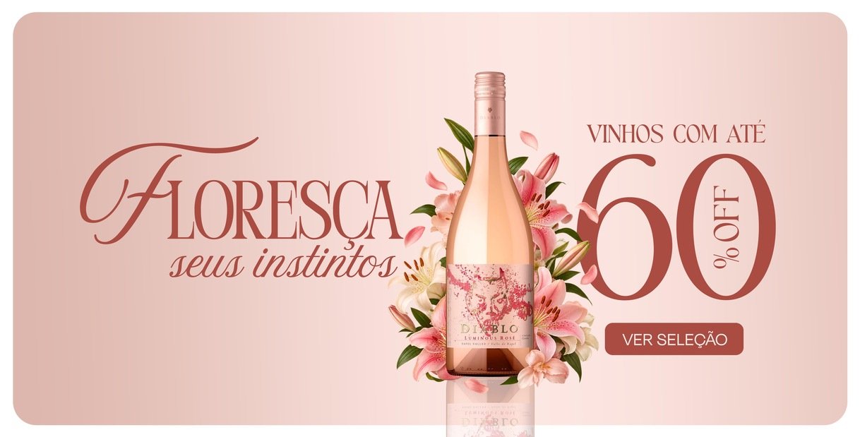Primavera Cia do Vinho: vinhos frescos com até 60% de desconto